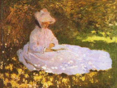 A Woman Reading, Claude Monet